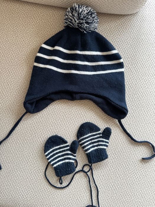 Czapka i rękawiczki 49 cm, 1-2 lata