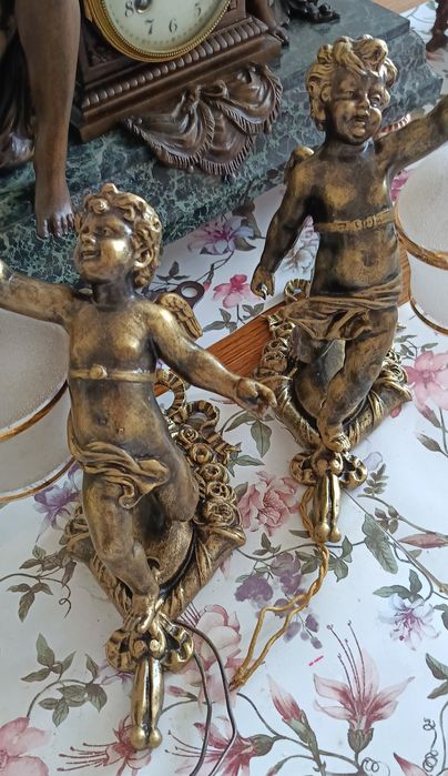 Kinkiet - kinkiety, amorki, lampa