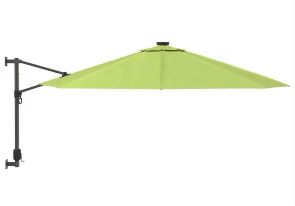 Ścienny parasol ogrodowy, zielony 290cm/ Vida XL