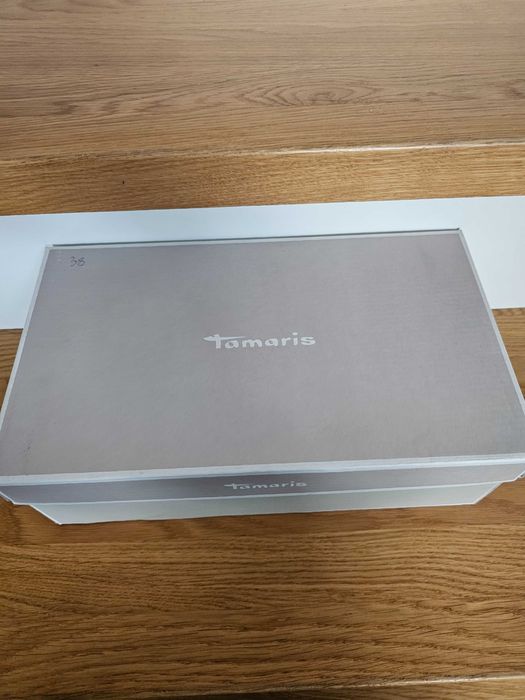 TAMARIS mokasyny wsuwane, brązowe, rozmiar 38