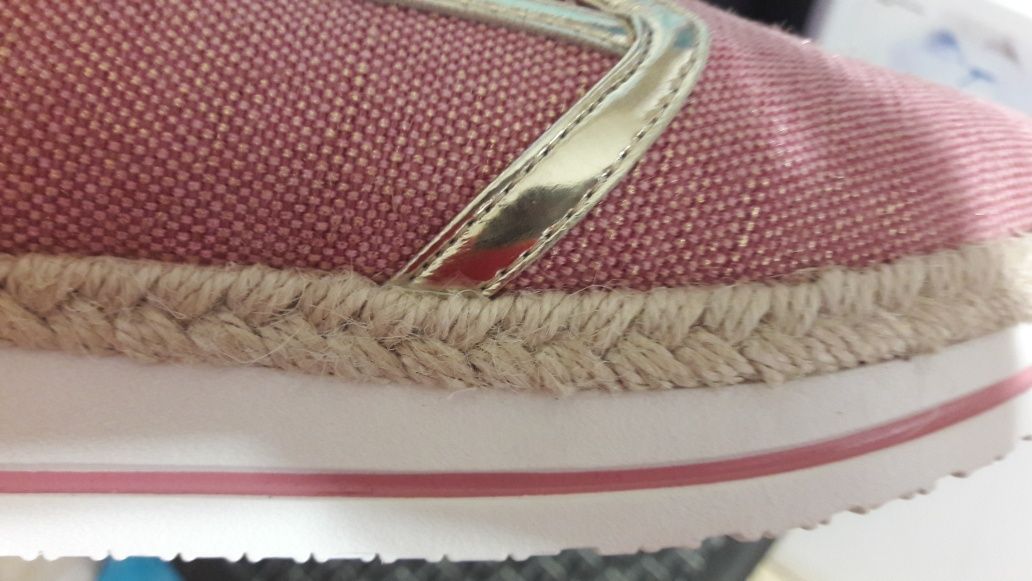 Nowe Espadryle na platformie r.38 dł wkl. 24 cm