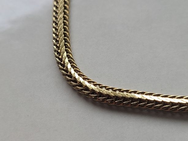 Nowy złoty łańcuszek, złoto 585, 46 cm długości linka 10.62 grama