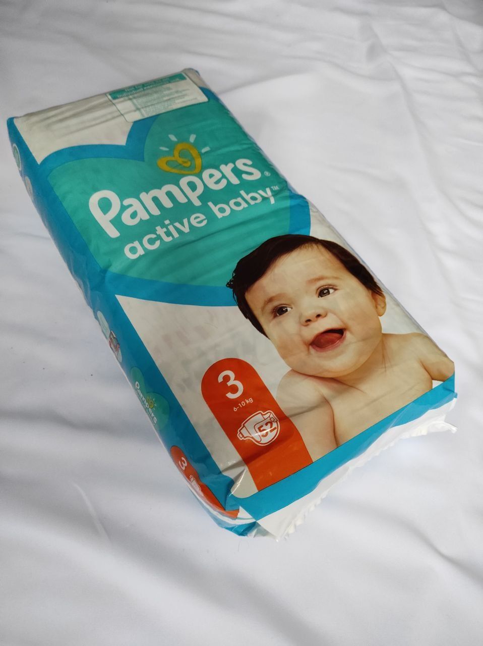 Підгузки дитячі Pampers Active baby №3 (6-10кг.) 52шт. нові