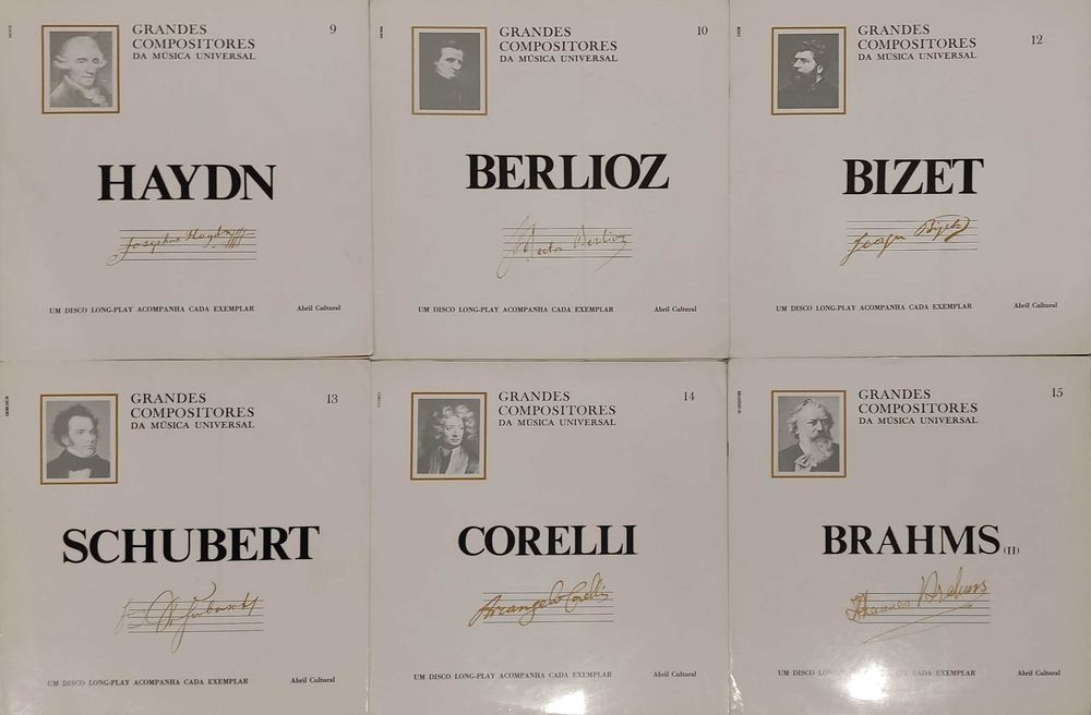 Lote VINIL Grandes Compositores Da Musica Universal (Ler descrição)
