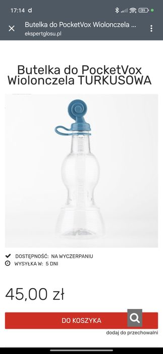 Butelka do pocketVOX