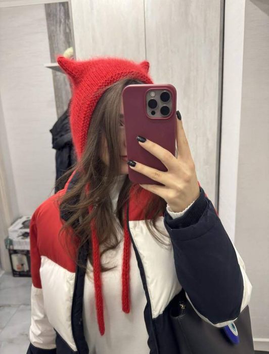 Кото-шапка на дорослого або підлітка