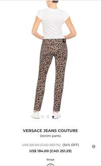 Versace leopard оригінал джинси 32/44/Лка