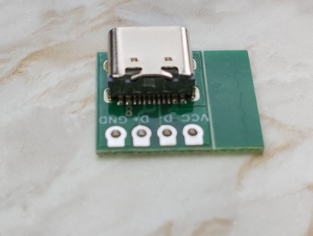 Разъем USB 3.1 Type-C 16 pin"мама"на плате