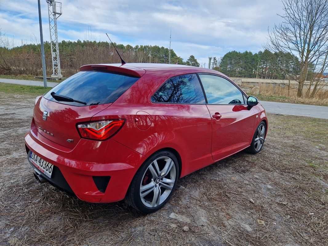 Seat Ibiza Cupra 1.8, 192KM, rok 2016, przebieg 85tys. skóra+alcantara