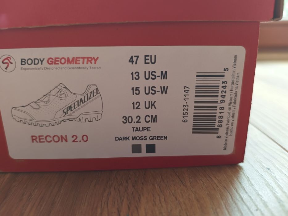 Buty mtb/gravel pod bloki SPD Specialized Recon 2.0 rozmiar 47