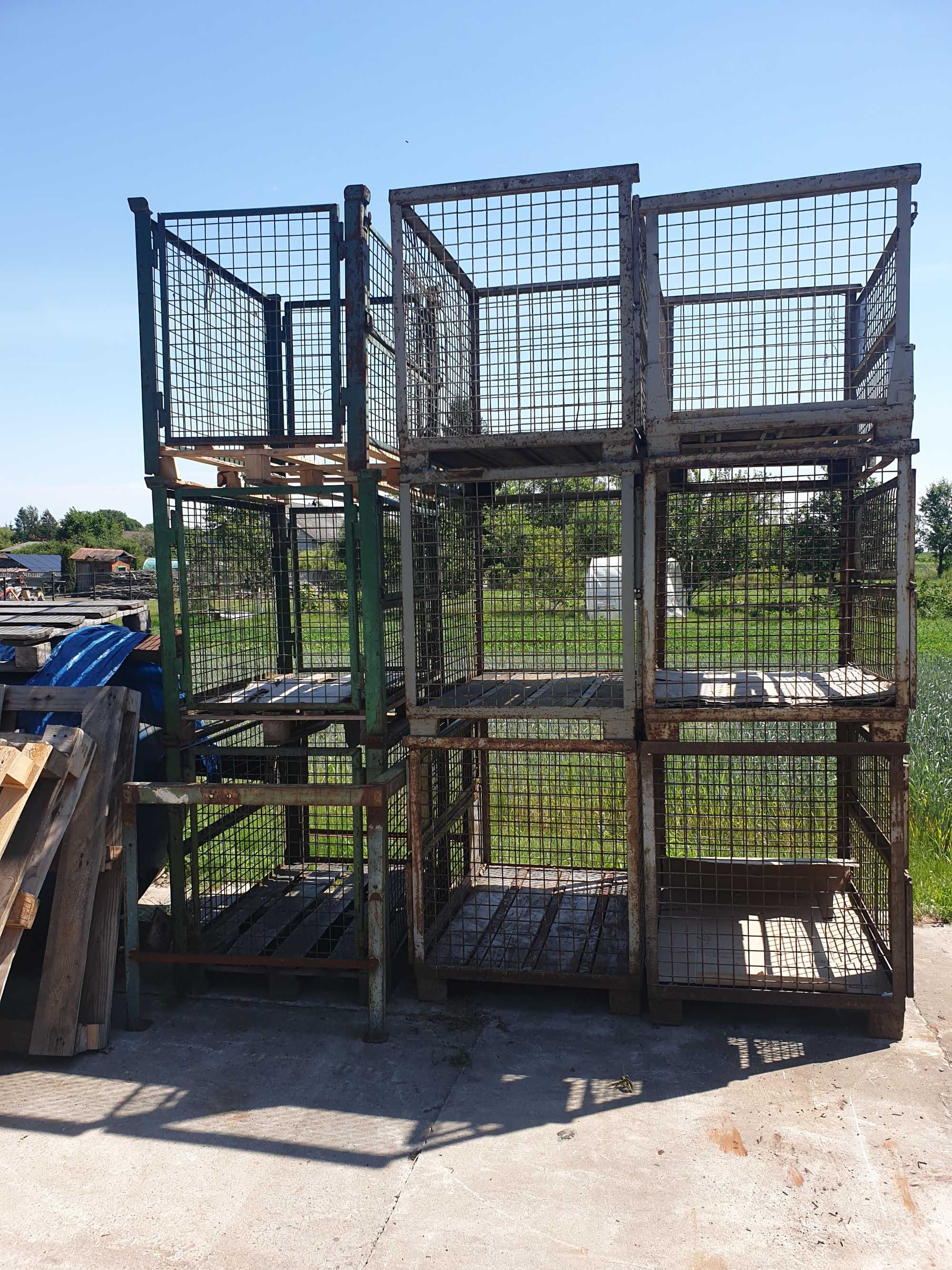 KONTENER siatkowy 124x84x97 cm, kosz druciany Skrzyniopaleta GITTERBOX