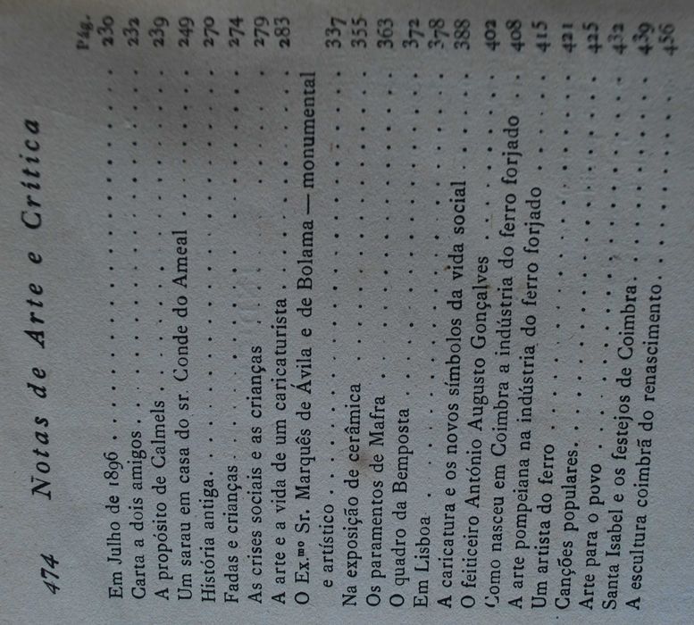 Notas de Arte Crítica - 1ª Edição Ano 1926