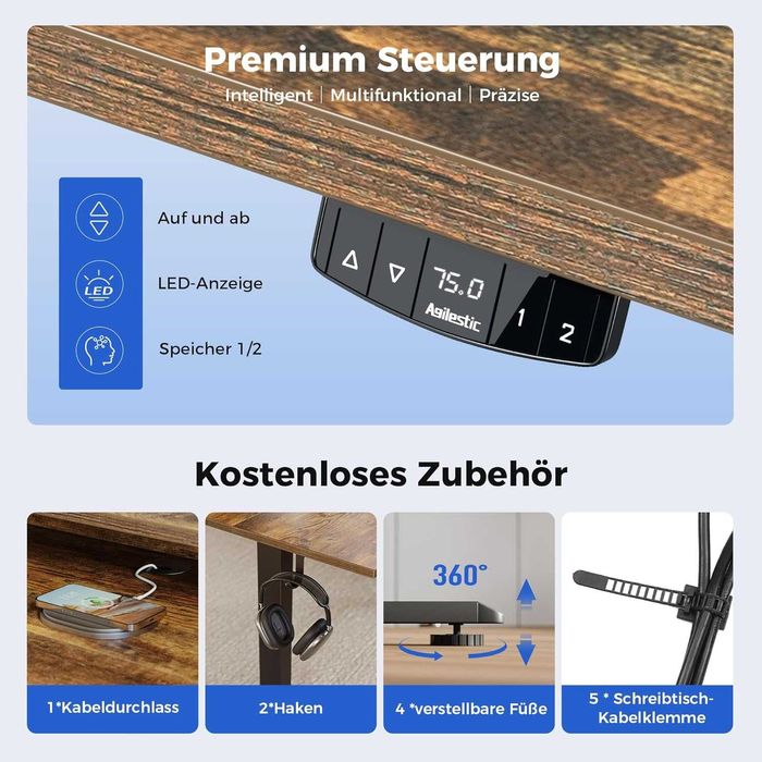 Nowe elektryczne / regulowane / biurko / stół / blat / 120x60CM !R33!