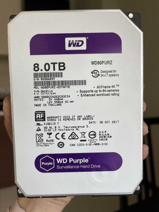 Жорсткий диск WD Purple 8TB