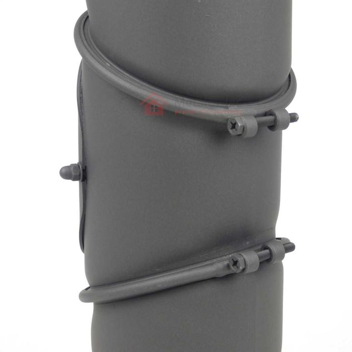 KOLANO KOMINOWE Φ 200 do pieca NASTAWNE Czarne – Blacha 2 mm