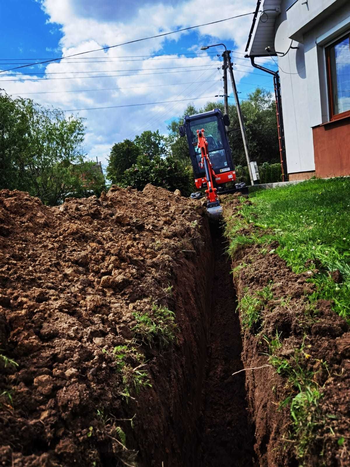 Usługi minikoparką, wozidło 700kg i transport wywrotką do 3.5t
