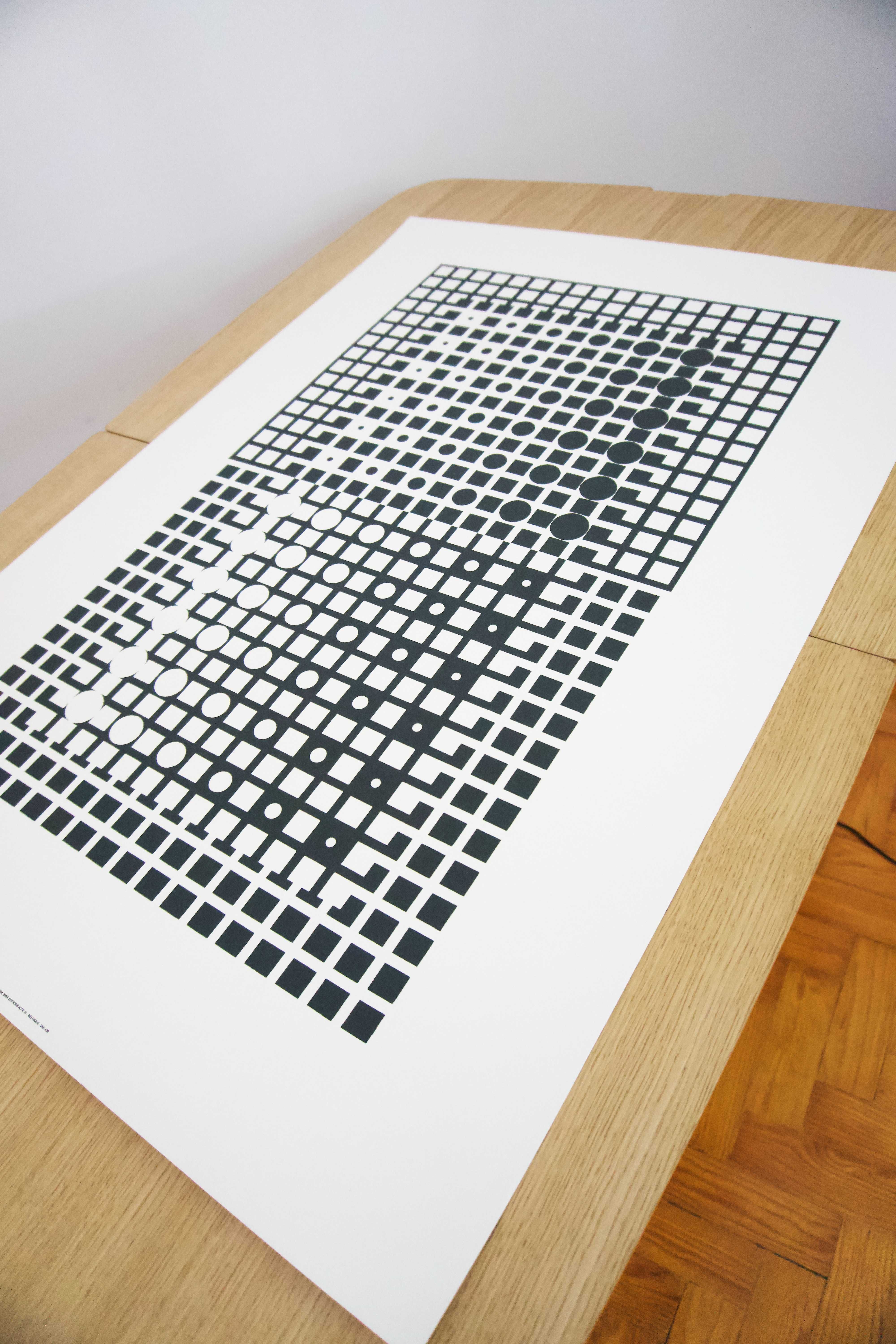 Serigrafia de Victor Vasarely - Op art / Arte Geométrica (100 x 70cm)