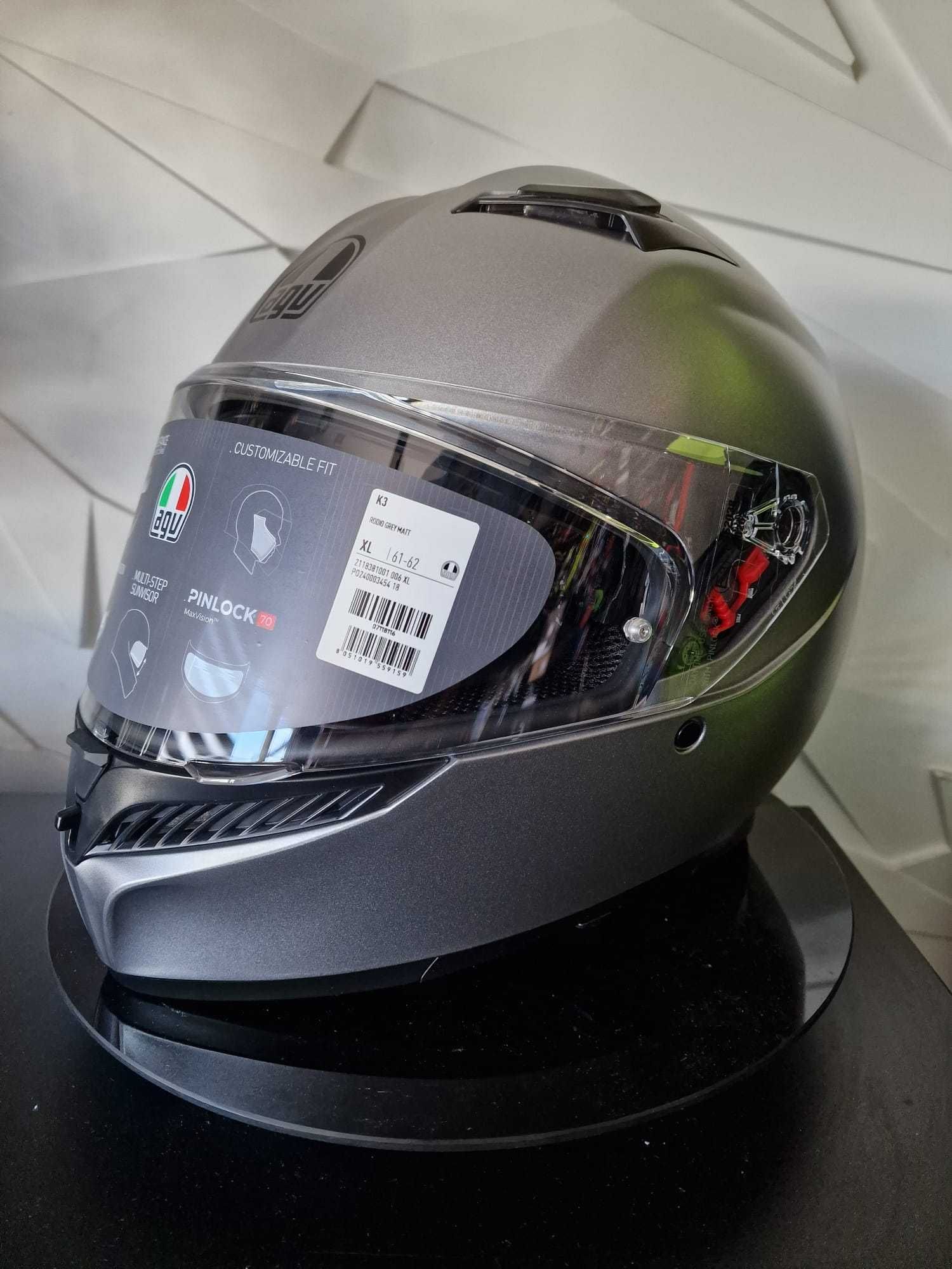 Kask motocyklowy AGV K3 Rodio Grey Matt 'XL sklep, raty, GRATISY!