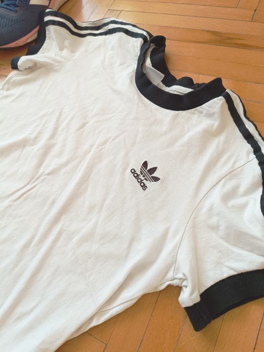 Koszulka damska adidas M biało-czarna