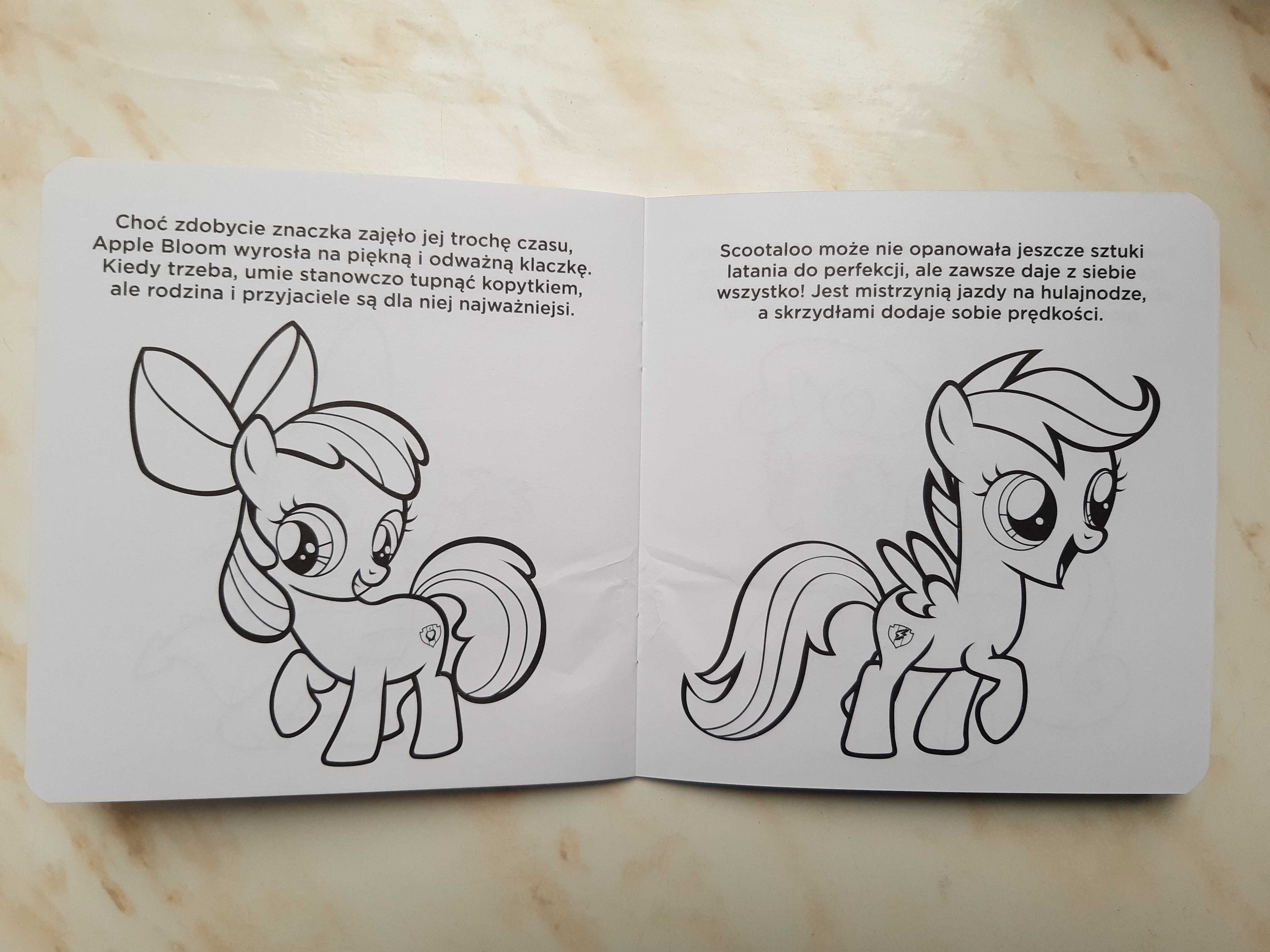 Zestaw 4 kolorowanek_Tomek_Trolle_Pony_Masha_14,5x15_20 stron każda
