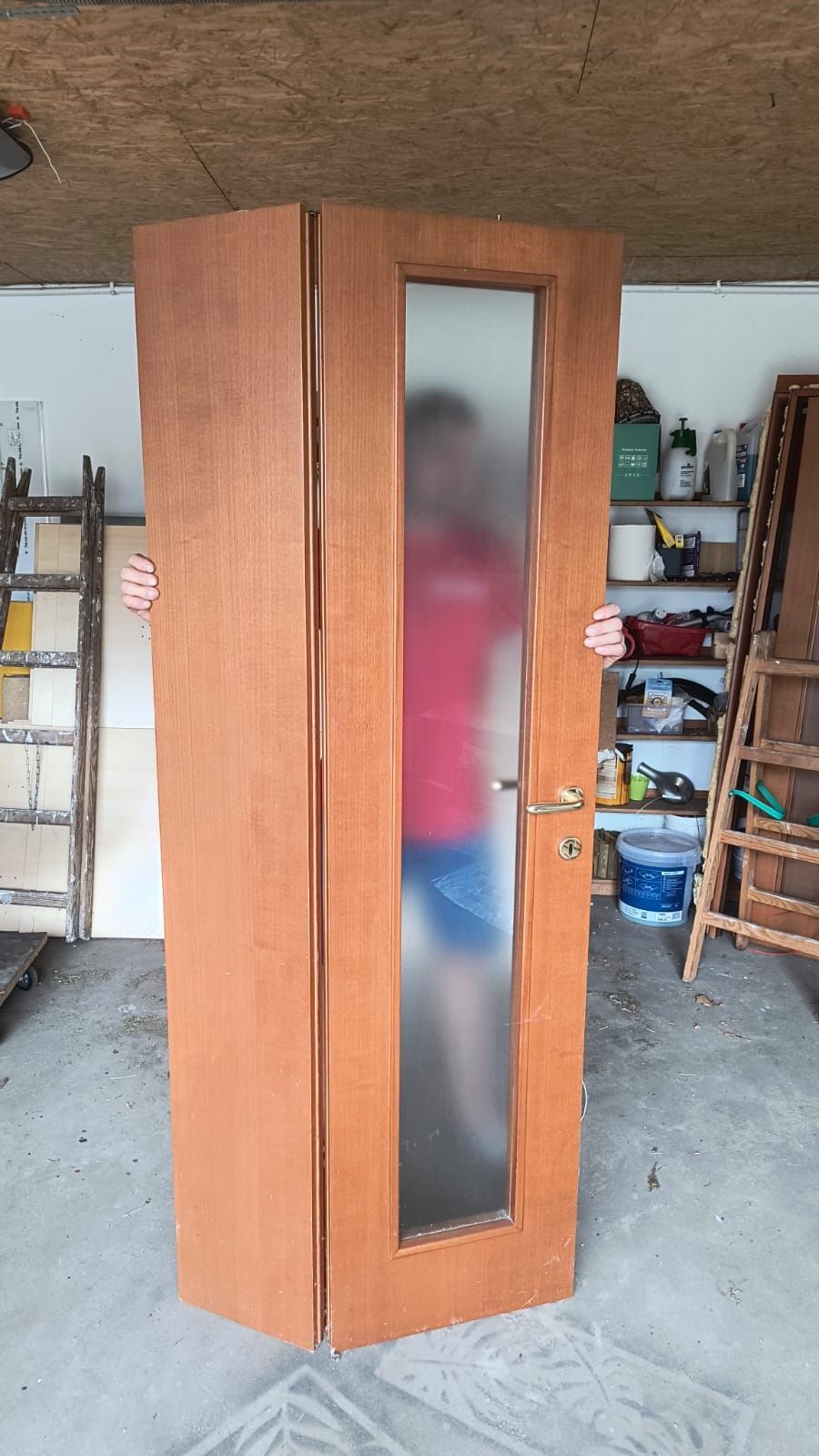 Drzwi składane przesuwne 80 cm prawe