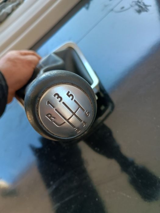 Gałka zmiany biegów + mieszek skórzany i ramkia Renault Espace 4