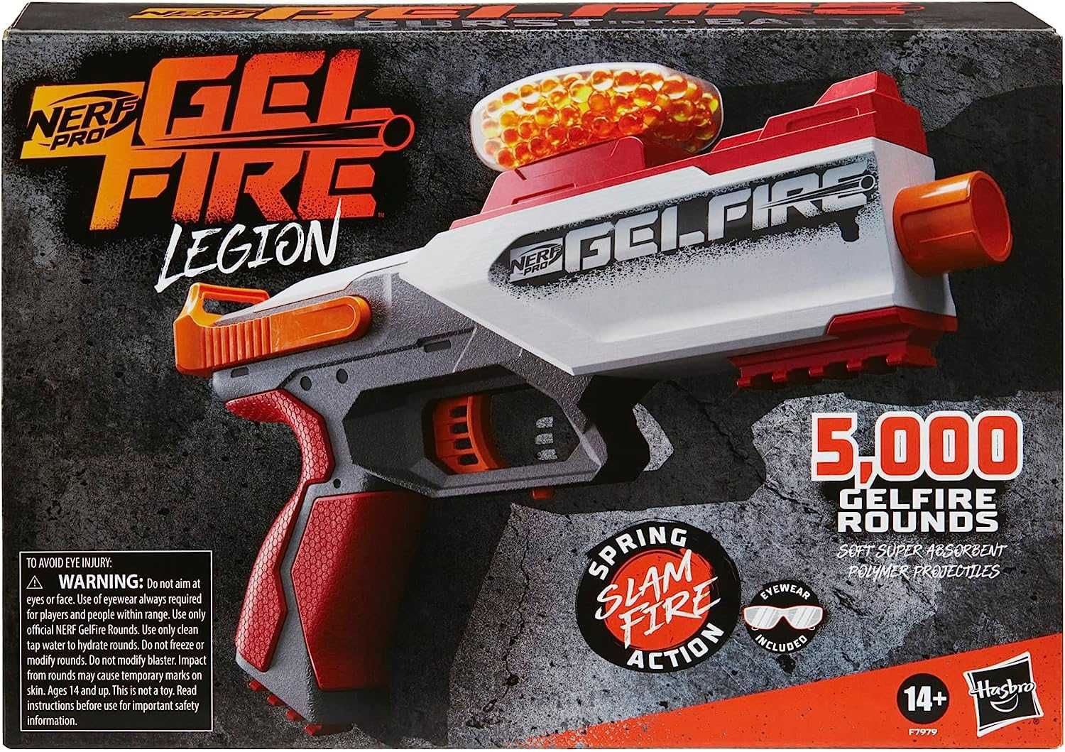 Бластер Nerf Gelfire Legion F7979 Hasbro Нерф Гельфайр орбиз гель