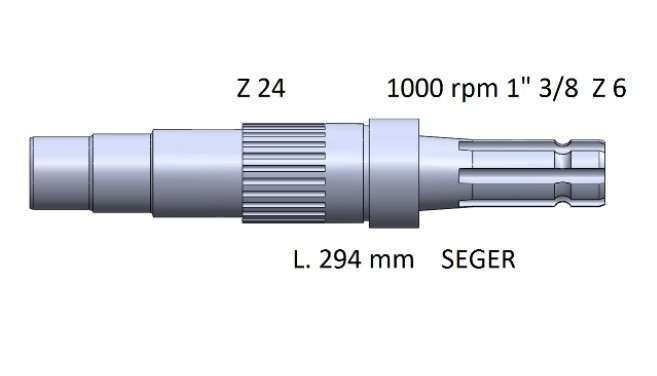 Koncówka wałek WOM PTO odbioru mocy Renault Ares 540,610,630,696 Ceres