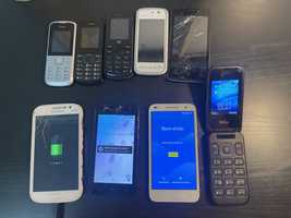 Lote de telemóveis e smartphone para peças ou reparação
