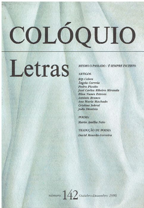 3607 -Revistas Colóquio / Letras (Vários)