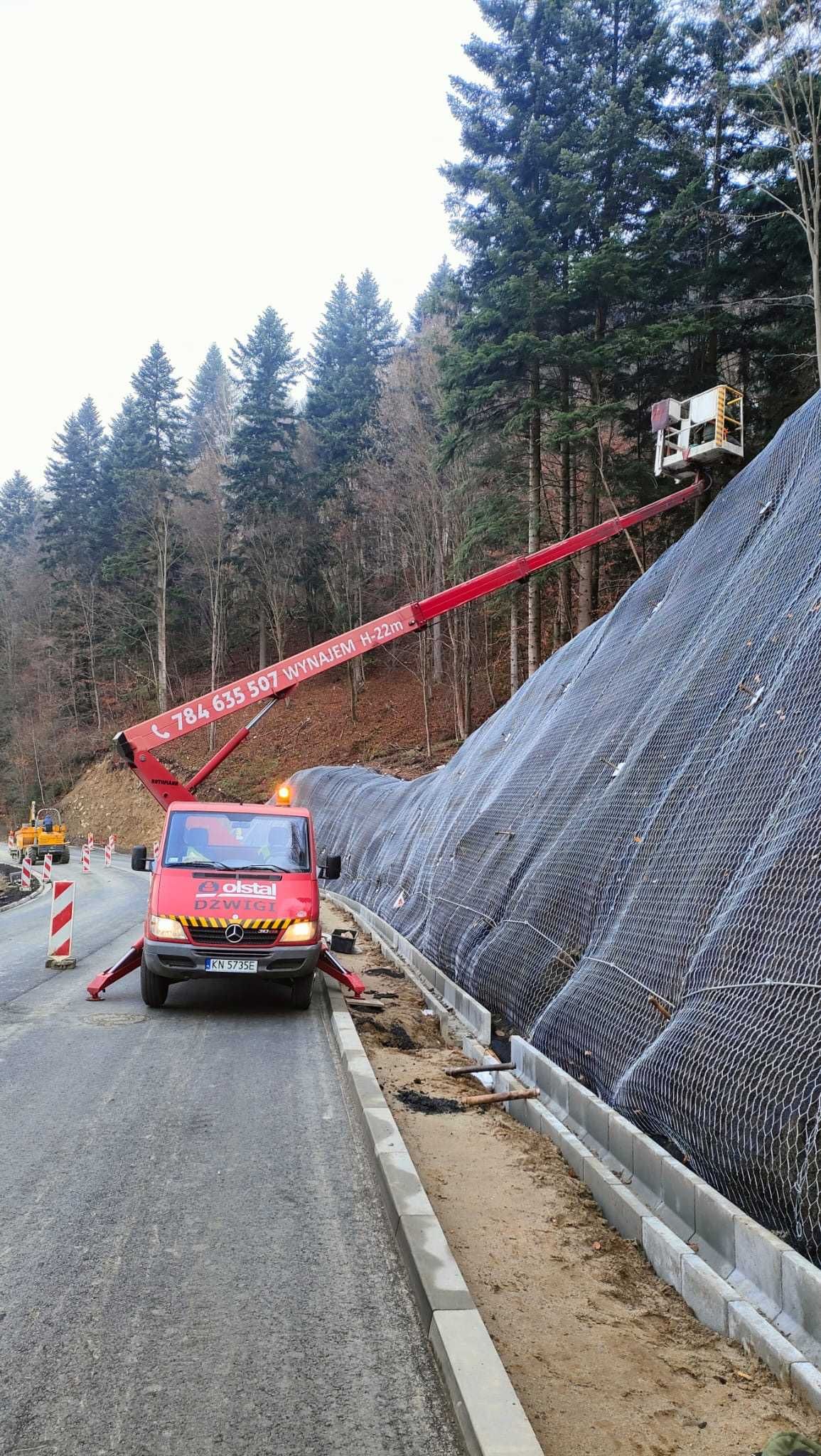 Wynajem dźwig 30-130 ton, podnośnik koszowy zwyżka hds usługi dźwigowe