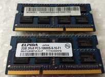 Pamięć RAM 4GB (2x 2GB) DDR3 1333 MHz Laptop