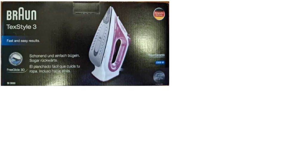 Ferro de engomar novo - Braun SI3030PU