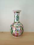 .Piękny chiński porcelanowy wazon w stylu Family Rose, sygn