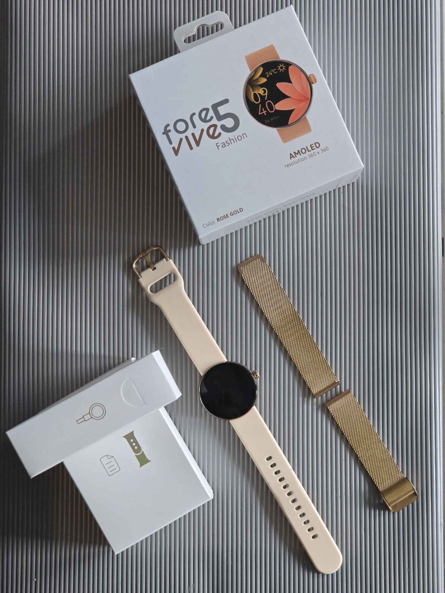 Smartwatch damski zegarek amoled Forever Forevive 5 SB-365