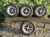 Conjunto de 4 rodas completas para MG Midget.