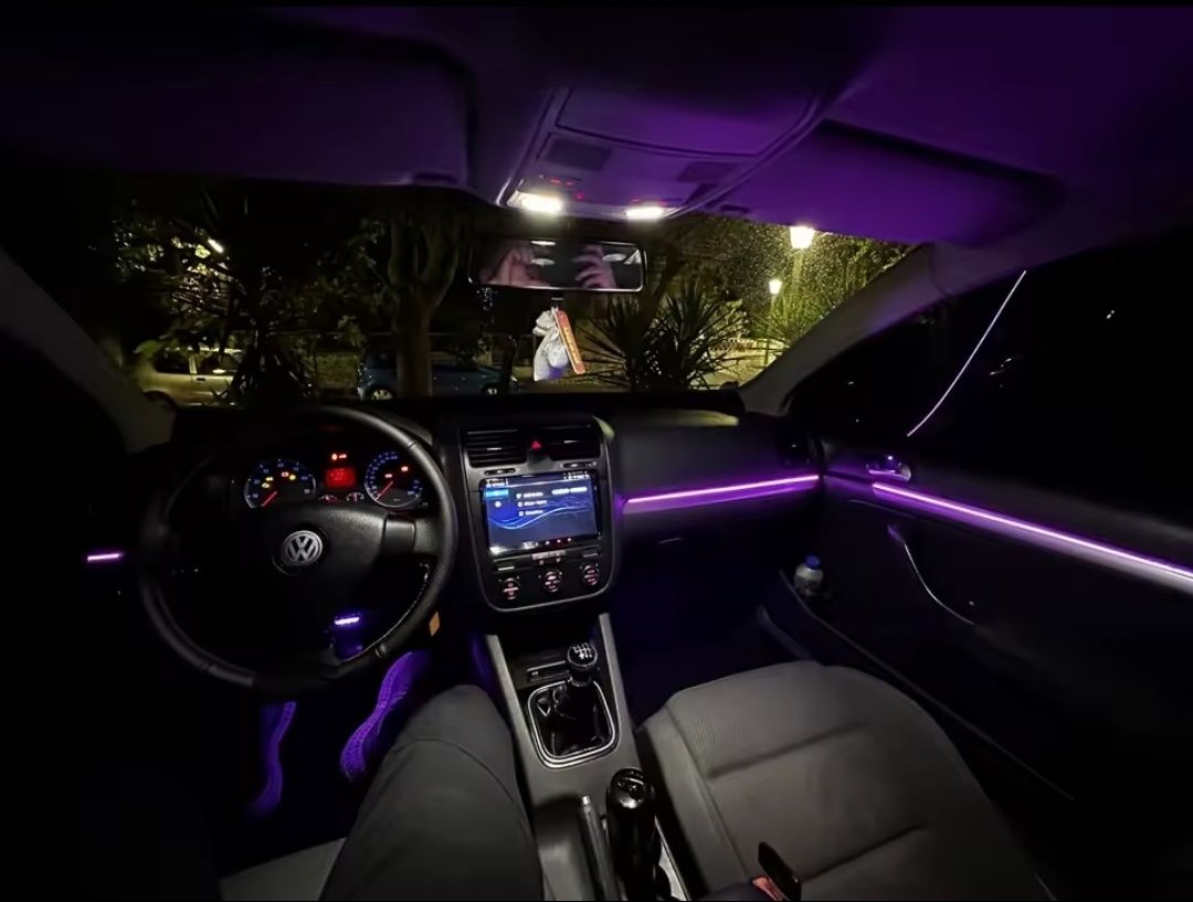 Kit Luzes LED Interiores acrilico para carro.