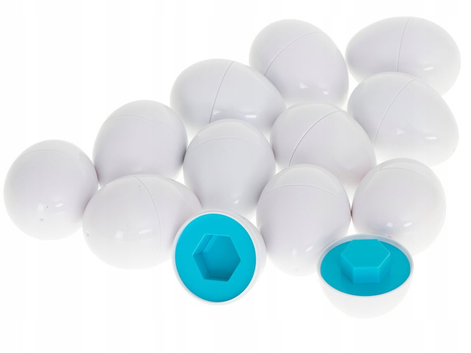 Układanka Jajka Wielkanoc 12 Elementów Jaja Kolory wielkanoc