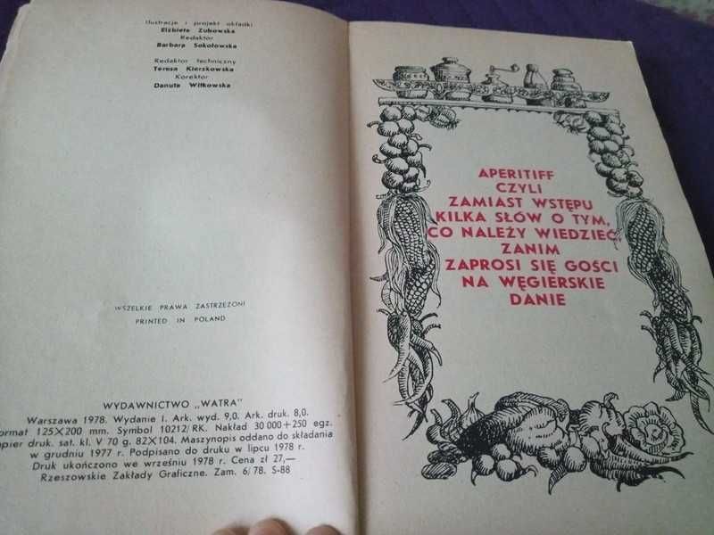 Nobel dla papryki-kuchnia węgierska T. Olszański 1978