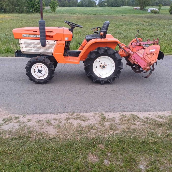 Traktor traktorek ogrodowy KUBOTA B1400 4x4 ZESTAW