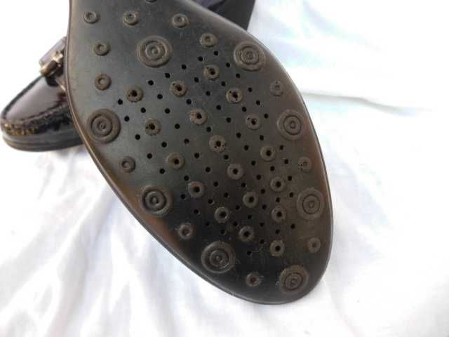 Geox Respira skórzane czółenka koturn 39