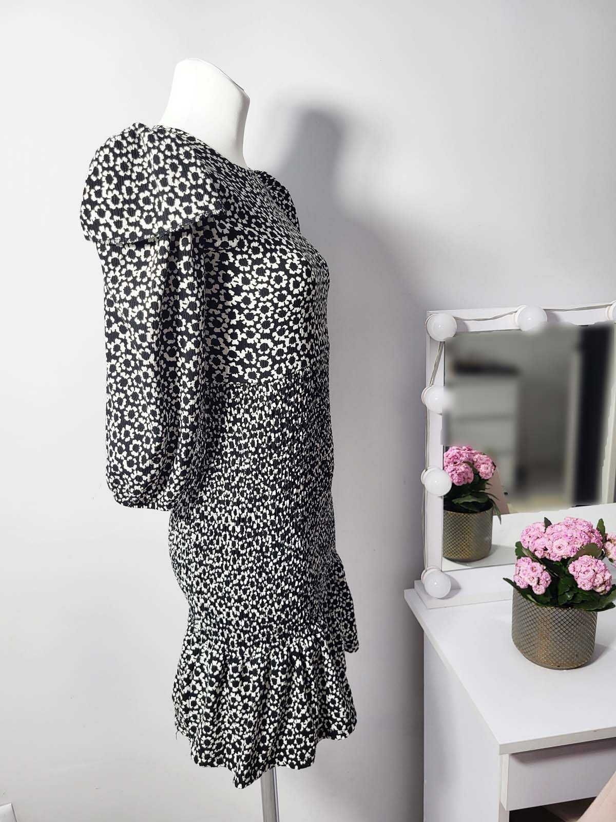 Kwiatowa sukienka z falbankami Savida S M 38 nowa floral boho