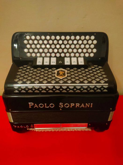 Acordeão Paolo Soprani à 3ªvoz, 96 baixos