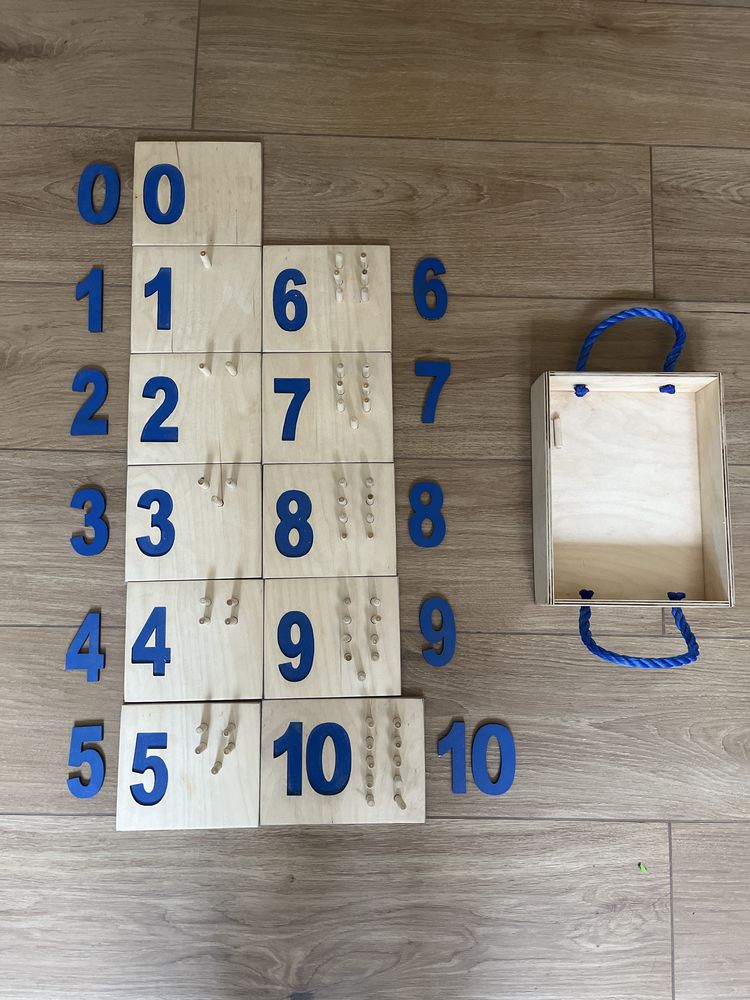 Cyfry do nauki liczenia Montessori