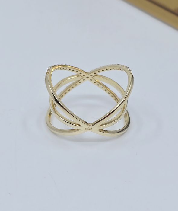 Złoty pierścionek próba 585 14k