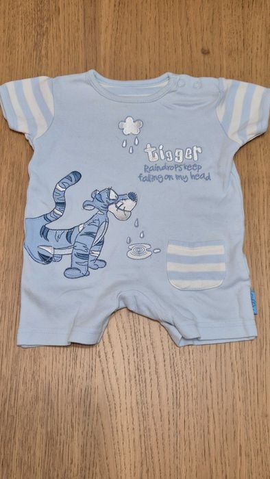 022 U rampers nr 2 komplet 2 szt pleciony kremowy tygrysek h&m 50-56