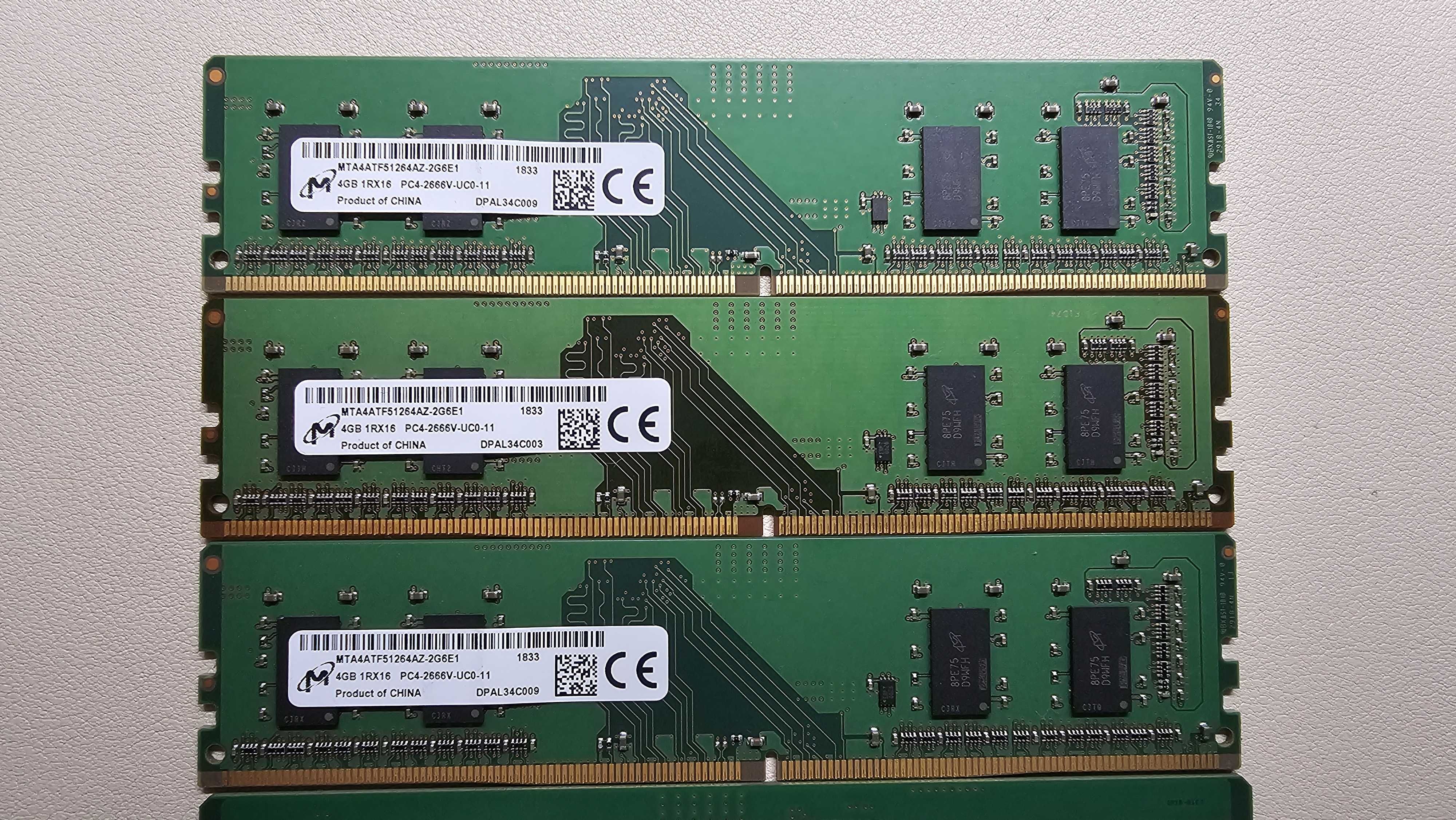 ОЗУ Оперативна память пам'ять Micron DDR4 4 Gb 2666MHz Intel/AMD