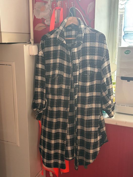 Zara сорочка-пальто жіноча