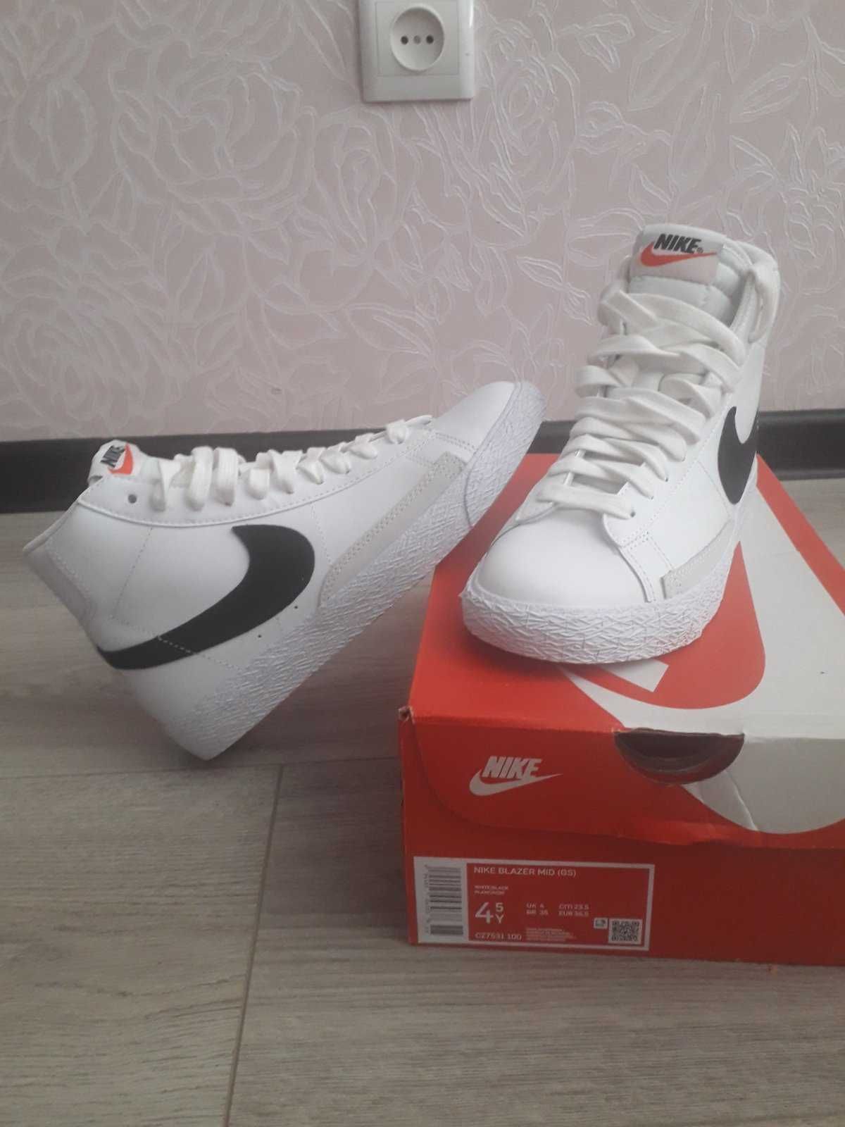 Кроссовки Nike Blazer Mid (GS) White (CZ7531-100) (кеды)
