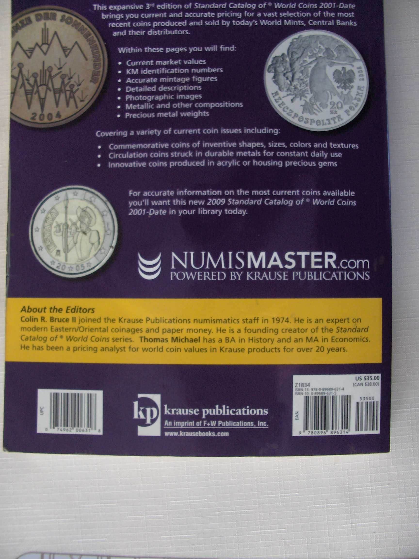 Katalog monet świata WORLD COINS  -Krause 3 edycja